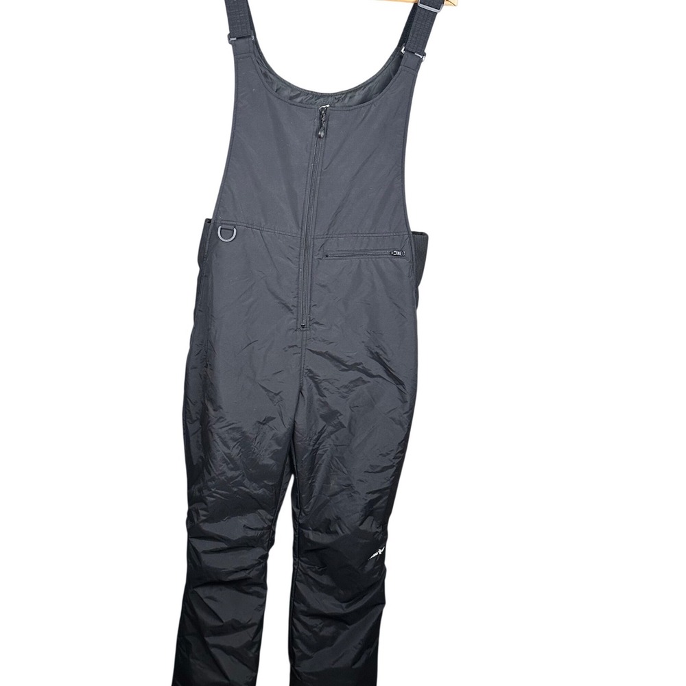 Men's Black Ski Bib Overalls - Waterproof Snow Pants